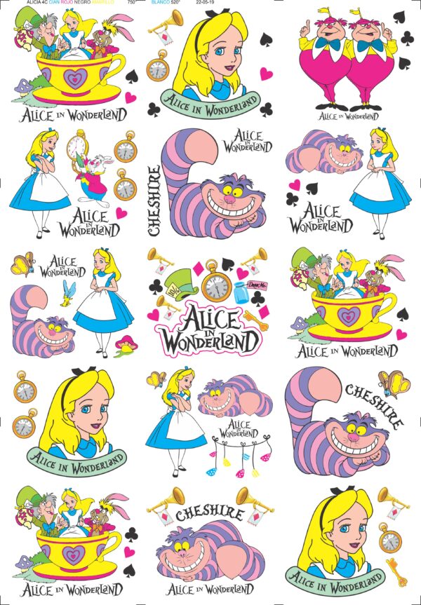 Alicia en el país de las maravillas cerámica