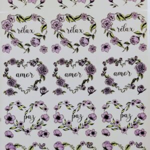 Corazón floral cerámica