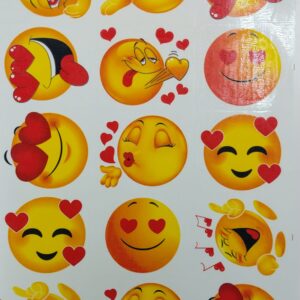 Emoticones amor vidrio