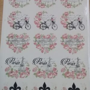 Shabby rosa cerámica