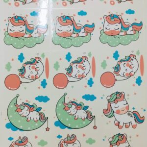 Unicornios bebé vidrio