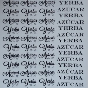 Yerba y azúcar cerámica