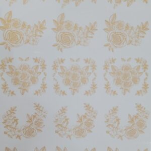 Rosas Grandes falso oro cerámica