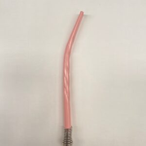 Bombilla torneada rosa pastel