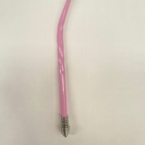 Bombilla torneada rosa