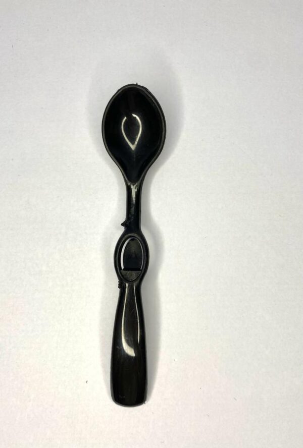 Cucharas plastico negra