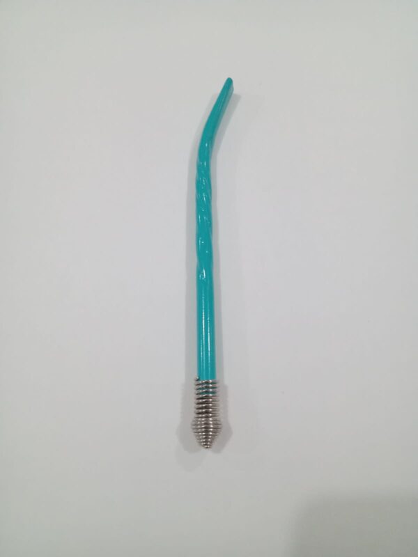 Bombilla torneada turquesa