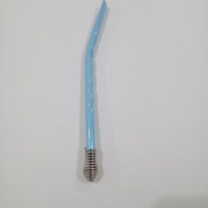 Bombilla torneada celeste pastel