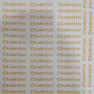 Oktoberfest falso oro vidrio