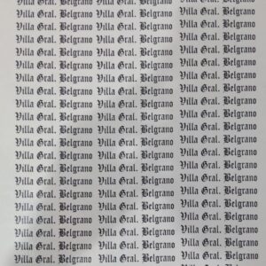 Villa Gral. Belgrano negro ceramica