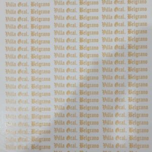 Villa Gral. Belgrano f.oro ceramica