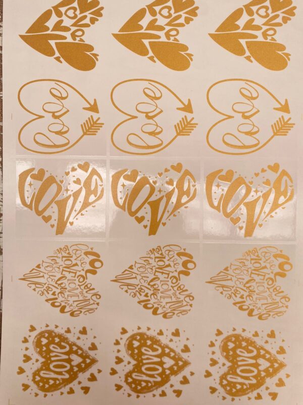 Corazones Love F. Oro Cerámica